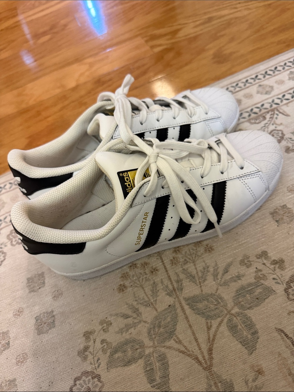 Adidas Superstar Sneakers in White and Black